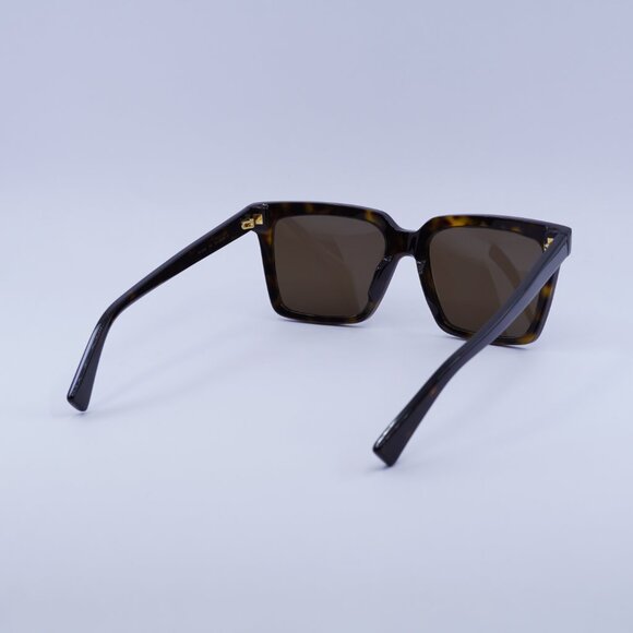 Bottega Veneta BV1254S 002 Sunglasses Havana Square Frame, Brown Lenses - Picture 9 of 10